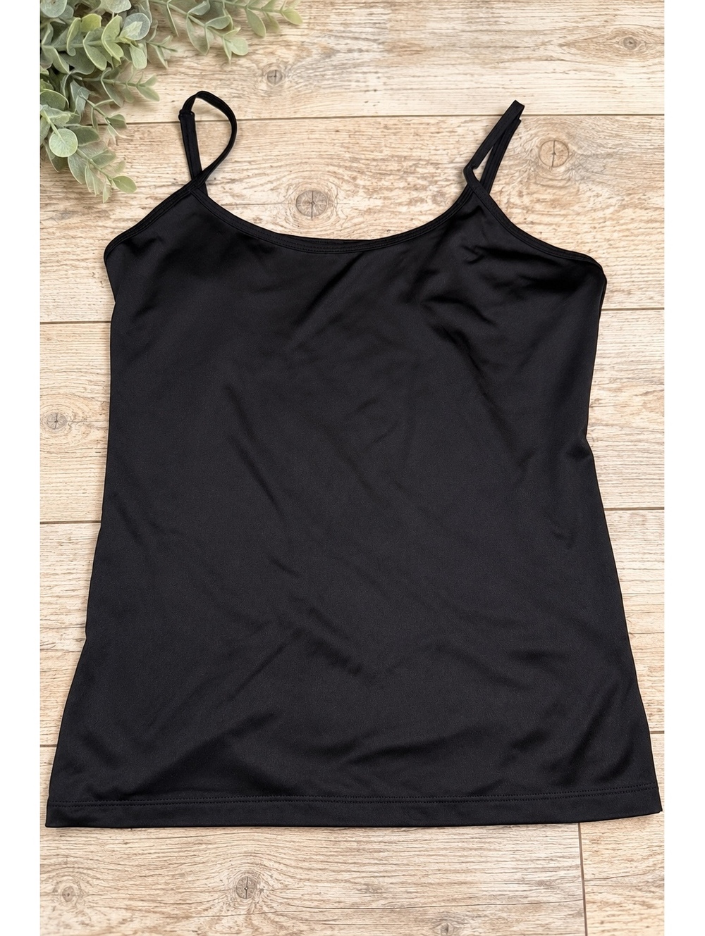 Fashion Bug Black Satin Camisole Top XL